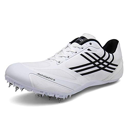 GLEYDY Zapatillas De Atletismo para Hombres, Zapatillas Clavos para Correr Livianos 8 Clavos para Sprint Unisex Zapatos De Salto Largo Competencia Transpirable Dedicado,002,40EU