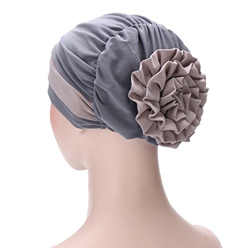 Global Brands Online - Sombrero de Turbante elástico para Mujer, para Invierno, cálido, para pérdida de Cabello, Bufanda