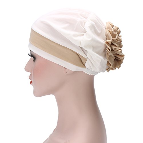 Global Brands Online - Sombrero de Turbante elástico para Mujer, para Invierno, cálido, para pérdida de Cabello, Bufanda