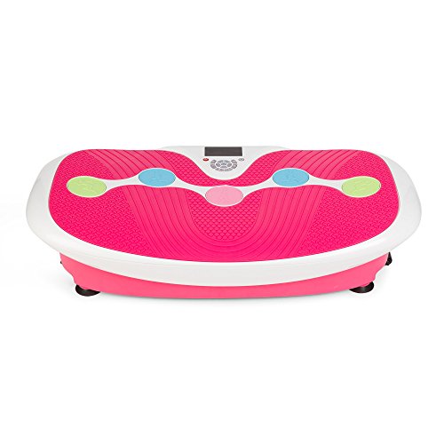 GLOBAL RELAX Zen Shaper® Plus Plataforma vibratoria oscilante Fitness - Rosa (Modelo 2020) - Tabla vibradora de Gimnasia para Adelgazar y Perder Peso - 3 áreas de Ejercicio - Garantía 2 Años