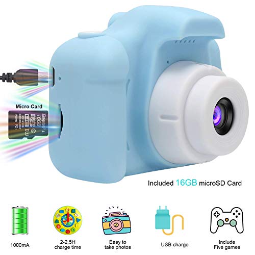 GlobalCrown Cámara para niños,Mini Digital Recargable Cámara Video Prueba de Golpes Regalos para niños de 3 a 8 años, 8MP HD Pantalla de 2 Pulgadas para Jugar al Aire Libre (32GB Tarjeta incluida) GlobalCrown Cámara para niños,Mini Digital Recargable Cámara Video Prueba de Golpes Regalos para niños de 3 a 8 años, 8MP HD Pantalla de 2 Pulgadas para Jugar al Aire Libre (32GB Tarjeta incluida)