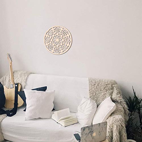 GLOBLELAND 31 CM Geometría Sagrada Arte de Pared de Madera Cortado con Láser Escultura de Pared de Madera para Decoración Colgante de Pared Arte Decoración del Hogar GLOBLELAND 31 CM Geometría Sagrada Arte de Pared de Madera Cortado con Láser Escultura de Pared de Madera para Decoración Colgante de Pared Arte Decoración del Hogar