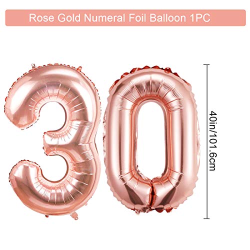 Globos Cumpleaños 30 año, 30 Oro RosaDecoraciones, Pancarta de Feliz Cumpleaños, Decoración de Cumpleaños para 30 Niña, Globos de Confeti y Aluminio Oro Rosa, Fiesta Regalos para Niña y Mujeres y Bebe Globos Cumpleaños 30 año, 30 Oro RosaDecoraciones, Pancarta de Feliz Cumpleaños, Decoración de Cumpleaños para 30 Niña, Globos de Confeti y Aluminio Oro Rosa, Fiesta Regalos para Niña y Mujeres y Bebe
