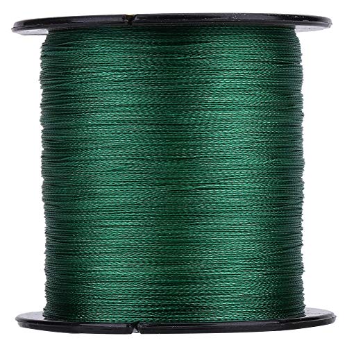 GLOGLOW Línea de Pesca Trenzada 1pc 300m Trenzado PE 4 Hilos Líneas de Pesca súper Fuertes Cuerda de Pescado multifilamento Cordón Verde(3)