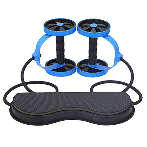 Glomixs Fitness Wheels Roller, Elastic Abdominal Muscle Resistance Pull Rope for Training Exercise Home Gym Equipment for Both Men & Women, Multi-Functional Core AB Workout Abdominal Glomixs Fitness Wheels Roller, Elastic Abdominal Muscle Resistance Pull Rope for Training Exercise Home Gym Equipment for Both Men & Women, Multi-Functional Core AB Workout Abdominal