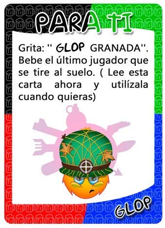 Glop Game - Juego para Beber - Juego de Mesa para Fiestas con Amigos - Juego de Cartas para Beber - 100 Cartas Glop Game - Juego para Beber - Juego de Mesa para Fiestas con Amigos - Juego de Cartas para Beber - 100 Cartas