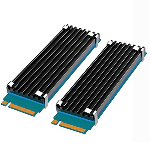 glotrends [2 Packs] M.2 Disipador térmico para 2280 M.2 SSD con Almohadilla térmica de Silicona