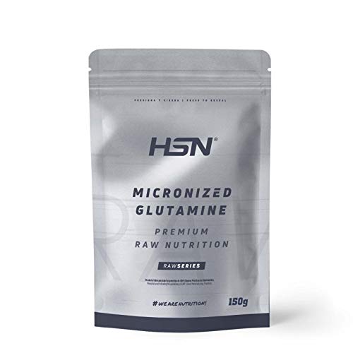 Glutamina Micronizada de HSN | Kyowa como Materia Prima | 100% Pura | Suplemento para favorecer el Crecimiento y Recuperación Muscular | Vegano, Sin Gluten, Sin Lactosa, Sin Sabor, 150 gr Glutamina Micronizada de HSN | Kyowa como Materia Prima | 100% Pura | Suplemento para favorecer el Crecimiento y Recuperación Muscular | Vegano, Sin Gluten, Sin Lactosa, Sin Sabor, 150 gr