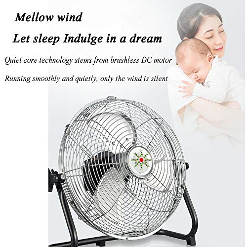 GMRZ Ventilador Solar Silencioso De 15", Motor DC Sin Escobillas Ventilador 12 Velocidad Fan De Metal Portátil para Acampar Al Aire Libre En El Hogar Huracán, con Panel Solar,Plata GMRZ Ventilador Solar Silencioso De 15", Motor DC Sin Escobillas Ventilador 12 Velocidad Fan De Metal Portátil para Acampar Al Aire Libre En El Hogar Huracán, con Panel Solar,Plata