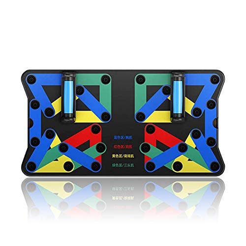 Gnohnay 18 en 1 Tabla de Flexiones, Plegable Push Up Board con Asa, Tablero de Soporte de Culturismo Multifuncional para Entrenamiento en Casa 1 Par de Correa Muñeca Gnohnay 18 en 1 Tabla de Flexiones, Plegable Push Up Board con Asa, Tablero de Soporte de Culturismo Multifuncional para Entrenamiento en Casa 1 Par de Correa Muñeca