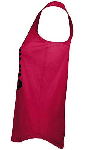 GO HEAVY Mujer Racer Camiseta Tirantes Deporte de Gimnasio Camiseta sin Mangas | Yoga Sport Top One More Rep Rojo XS GO HEAVY Mujer Racer Camiseta Tirantes Deporte de Gimnasio Camiseta sin Mangas | Yoga Sport Top One More Rep Rojo XS