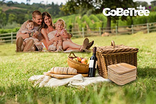 GoBeTree Vajilla desechable de 75 Piezas, 25 Platos de Hoja de Palma Cuadrados, Juego de Cubiertos de Madera Abedul de 25 Tenedores y 25 Cuchillos, vajilla Rustica y Elegante, vajilla Biodegradable GoBeTree Vajilla desechable de 75 Piezas, 25 Platos de Hoja de Palma Cuadrados, Juego de Cubiertos de Madera Abedul de 25 Tenedores y 25 Cuchillos, vajilla Rustica y Elegante, vajilla Biodegradable
