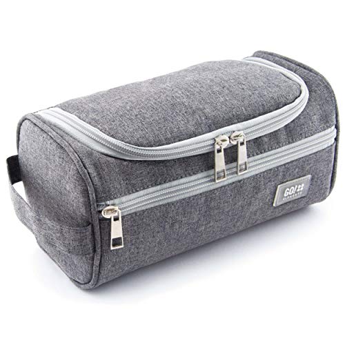 GO!elements® Bolsa de Aseo | Mochila para Colgar Hombres y Mujeres | Bolso cosmético Hombre Mujer para Maletas y Equipaje de Mano | Bolsa de Viaje Bolsa de Lavado, Color:Gris GO!elements® Bolsa de Aseo | Mochila para Colgar Hombres y Mujeres | Bolso cosmético Hombre Mujer para Maletas y Equipaje de Mano | Bolsa de Viaje Bolsa de Lavado, Color:Gris