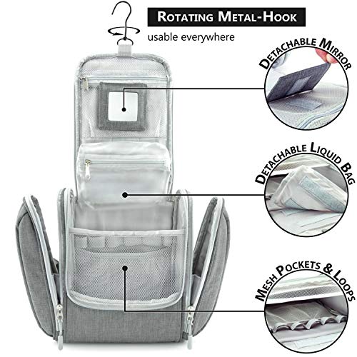 GO!elements® Bolsa de Aseo para Colgar Hombres y Mujeres | Neceser cosmético Hombre Grande Mujer para Maletas y Equipaje de Mano | Neceser de Viaje, Color:Rosa GO!elements® Bolsa de Aseo para Colgar Hombres y Mujeres | Neceser cosmético Hombre Grande Mujer para Maletas y Equipaje de Mano | Neceser de Viaje, Color:Rosa