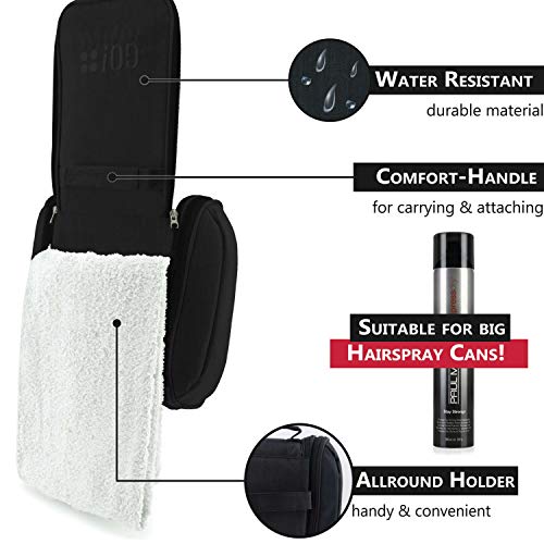 GO!elements® Bolsa de Aseo para Colgar Hombres y Mujeres | Neceser cosmético Hombre Grande Mujer para Maletas y Equipaje de Mano | Neceser de Viaje, Color:Negro GO!elements® Bolsa de Aseo para Colgar Hombres y Mujeres | Neceser cosmético Hombre Grande Mujer para Maletas y Equipaje de Mano | Neceser de Viaje, Color:Negro