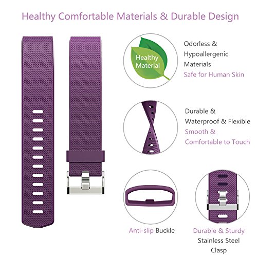 Gogoings Correa para Fitbit Charge 2 Pulsera Ajustable Correa de Reemplazo Deportivo Compatible con Fitbit Charge2 para Mujeres Hombres