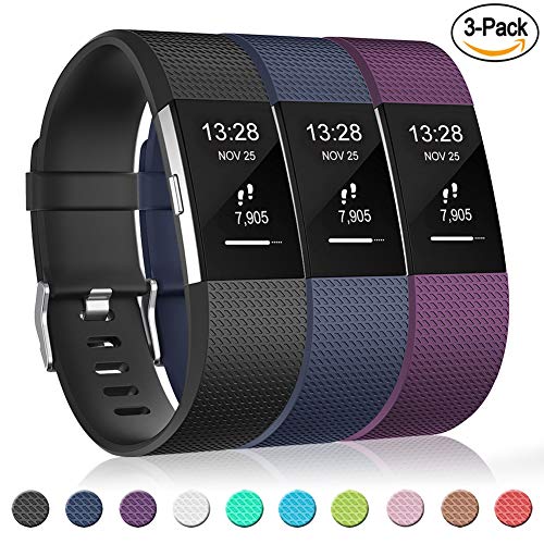 Gogoings Correa para Fitbit Charge 2 Pulsera Ajustable Correa de Reemplazo Deportivo Compatible con Fitbit Charge2 para Mujeres Hombres