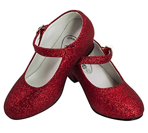 Gojoy shop- Zapato con Tacón de Danza Baile Flamenco o Sevillanas para Niña y Mujer, 5 Colores Disponibles (P-Rojo, 35) Gojoy shop- Zapato con Tacón de Danza Baile Flamenco o Sevillanas para Niña y Mujer, 5 Colores Disponibles (P-Rojo, 35)