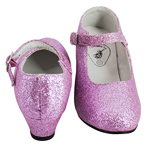 Gojoy shop- Zapato con Tacón de Danza Baile Flamenco o Sevillanas para Niña y Mujer, 5 Colores Disponibles (P- Rosa Clara, 26) Gojoy shop- Zapato con Tacón de Danza Baile Flamenco o Sevillanas para Niña y Mujer, 5 Colores Disponibles (P- Rosa Clara, 26)