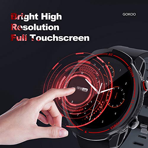 GOKOO Smartwatch Hombres Mujeres Reloj Inteligente Deportivo 9 Modos Deportivos IP67 Impermeable Compatible con Sistemas iOS y Android GOKOO Smartwatch Hombres Mujeres Reloj Inteligente Deportivo 9 Modos Deportivos IP67 Impermeable Compatible con Sistemas iOS y Android