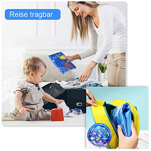 GOLDGE 100 * 100CM Alfombra Inflable del Agua para Bebés, Manta Agua Bebé de Juego de Esterilla de Agua PVC Entretenimiento Estimulación Crecimiento Juguetes sensoriales Almohadilla