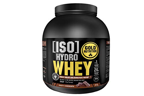 GoldNutrition Iso Hydro Whey - Batido Proteico Chocolate Blanco y Fresa, 2 kg