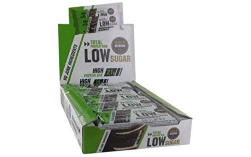 Goldnutrition Total Protein Bar Low Sugar 60g, Crema y Galleta, Paquete de 10 x 60g