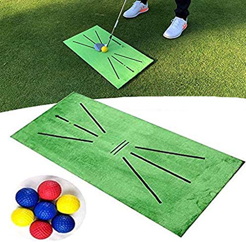 Golf Mat Golf Training Mat,Swing Detection Batting Mat, Golf Fairway Mats, Golf Course Putting Practice Equipment Indoor and Outdoor,30x60cm