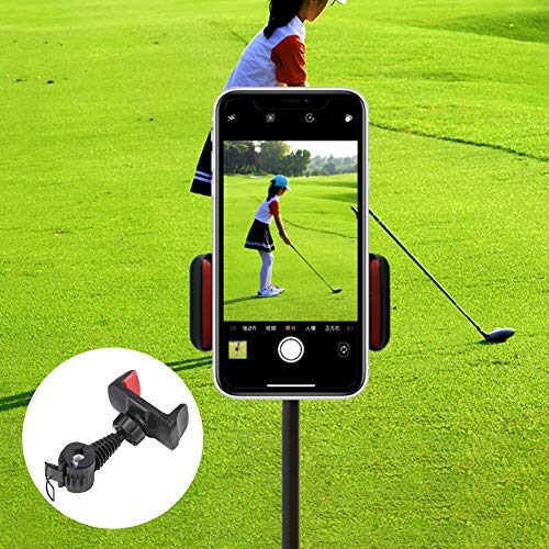 Golf Phone Stand Golf Phone Holder Clip Golf Training Aid for Golf Palos de Alineación Y Eje del Palo de Golf