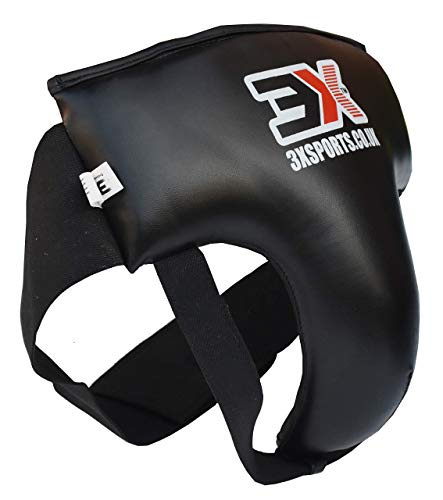 Golpear La Ingle Copa De Guardia Ingle De Cuero De Piel De Vaca Guardia Copa Atlética Para Formación MMA Boxeo Muay Thai Sparring Luchando Protector Abdominal Para Hombres Jock Strap Para Kickboxing