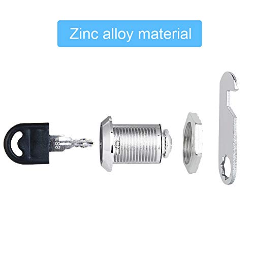 GOLRISEN Cerraduras de Taquillas de 18mm, 4 Cerraduras de Buzones con Llaves, Cerradura para Armario/Cajón u Otros Muebles, para Usarlos en Interiores o Exteriores, Cada Llave Abre Una Sola Cerradura GOLRISEN Cerraduras de Taquillas de 18mm, 4 Cerraduras de Buzones con Llaves, Cerradura para Armario/Cajón u Otros Muebles, para Usarlos en Interiores o Exteriores, Cada Llave Abre Una Sola Cerradura