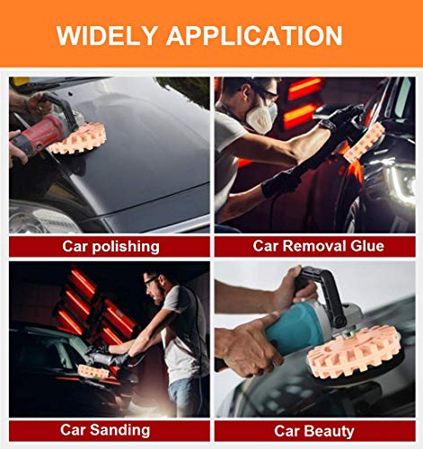 GOLRISEN Disco de Goma para Quitar Adhesivos con Adaptador, Disco para Eliminar Adhesivos, 4000 R.P.M, Ideal para Sacar Vinilos de Vehículos, Coche, Moto y Más GOLRISEN Disco de Goma para Quitar Adhesivos con Adaptador, Disco para Eliminar Adhesivos, 4000 R.P.M, Ideal para Sacar Vinilos de Vehículos, Coche, Moto y Más