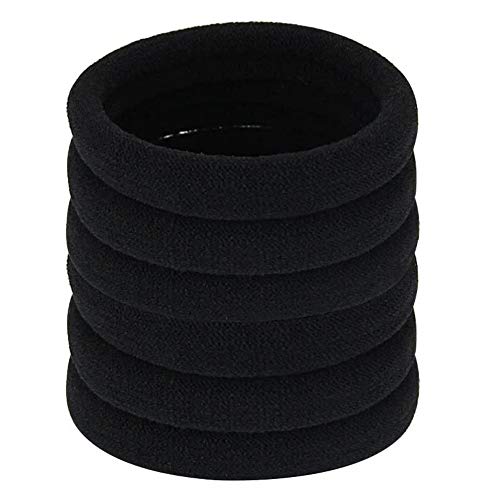 GOLRISEN Gomas de Pelo Negras, 20 unids Gomas Pelo Gruesas de Algodón, Banda de Pelo Elástica Grande, Cinta Elástica de Pelo para Mujer Hombre Niña, Coletero para Pelo Grueso Largo, Pesado y Rizado GOLRISEN Gomas de Pelo Negras, 20 unids Gomas Pelo Gruesas de Algodón, Banda de Pelo Elástica Grande, Cinta Elástica de Pelo para Mujer Hombre Niña, Coletero para Pelo Grueso Largo, Pesado y Rizado