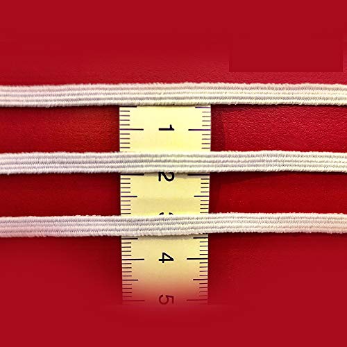 Goma elástica costura blanca 100m, 4mm. Cordón elástico para manualidades y confección. Rollo de cinta elástico para costura. (100 metros). Goma elástica costura blanca 100m, 4mm. Cordón elástico para manualidades y confección. Rollo de cinta elástico para costura. (100 metros).