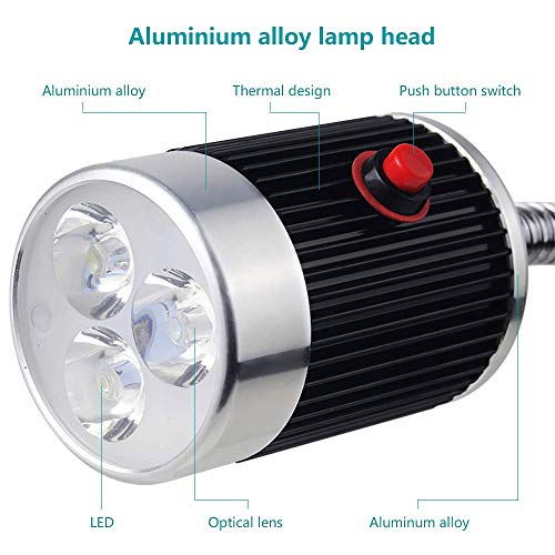 GOMAR Luz de Trabajo LED Plegable Fuerte magnético Luz de la máquina con Base de imán para Manualidades De Coser Torno Taladro de Banco Banco de Trabajo GOMAR Luz de Trabajo LED Plegable Fuerte magnético Luz de la máquina con Base de imán para Manualidades De Coser Torno Taladro de Banco Banco de Trabajo