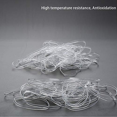 Gomas elásticas 35 piezas grandes gruesas elásticas transparentes, resistentes para papeleras, carpetas, archivadores, para suministros de oficina, hogar, escuela, banco, resistente, duradero, ancho Gomas elásticas 35 piezas grandes gruesas elásticas transparentes, resistentes para papeleras, carpetas, archivadores, para suministros de oficina, hogar, escuela, banco, resistente, duradero, ancho