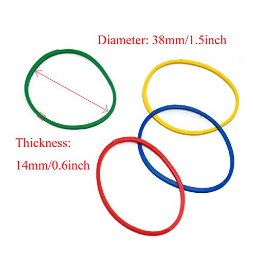 Gomas Elasticas de Colores Surtidas,Xiuyer Bandas de Goma 38 x 14 mm Papeleria Rubber Band para Hogar Colegio Banco Oficina Artículos(200g, acerca de 600 piezas) Gomas Elasticas de Colores Surtidas,Xiuyer Bandas de Goma 38 x 14 mm Papeleria Rubber Band para Hogar Colegio Banco Oficina Artículos(200g, acerca de 600 piezas)