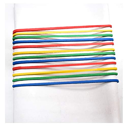 Gomas Elasticas de Colores Surtidas,Xiuyer Bandas de Goma 38 x 14 mm Papeleria Rubber Band para Hogar Colegio Banco Oficina Artículos(200g, acerca de 600 piezas)