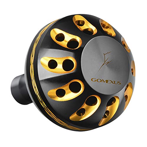 Gomexus Perilla Carrete para Shimano Stella FI 1000-4000 Daiwa Certate 1000-4000 Pomo Carretes de Pesca Spinning Directo,Daiwa BG Penn Spinfisher Instalación de Perforación 38mm Metal