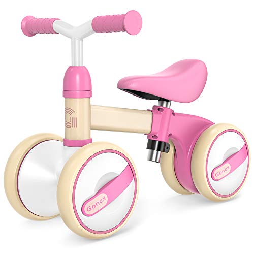 Gonex Bicicleta sin Pedales para Niñas y Niños de 10-36 Meses Bicicleta Equilibrio de Altura Ajustable Triciclos Bebes Correpasillos Bebe 1 Año Regalo