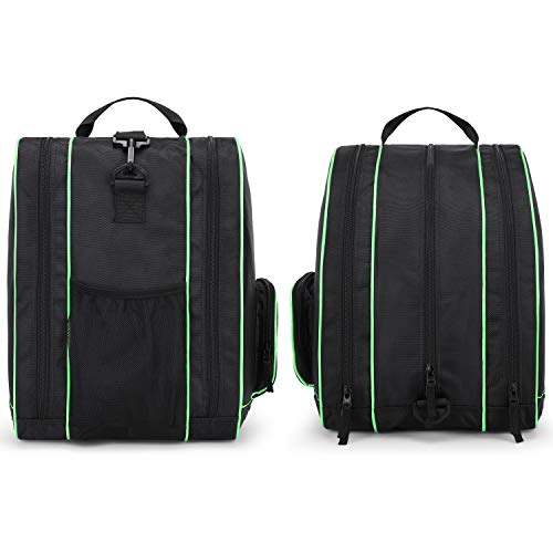 Gonex Bolsa de patines de hielo, bolsa de patinaje en línea, bolsa de patinaje de esquí, bolsa con múltiples bolsillos para patinaje sobre hielo, casco, equipo de protección para niños y adultos Gonex Bolsa de patines de hielo, bolsa de patinaje en línea, bolsa de patinaje de esquí, bolsa con múltiples bolsillos para patinaje sobre hielo, casco, equipo de protección para niños y adultos