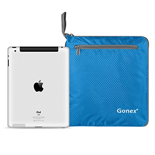 Gonex Bolsa de Viaje 60L, Plegable Ligero Bolso Equipaje Maleta Grande Bolsas Deportes Gimnasio Maletas de Mano Impermeable Duffel Travel Bag para Hombres y Mujeres Fin de Semana (Azul Claro)