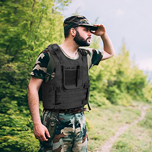 Gonex Chaleco Táctico de Hombre Militar MOLLE Chaqueta Antibalas de Protección Camuflaje para Airsoft CS Game Paintball Swat Policia Combate Cosplay Entrenamiento Formación Caza Deporte al Aire Libre Gonex Chaleco Táctico de Hombre Militar MOLLE Chaqueta Antibalas de Protección Camuflaje para Airsoft CS Game Paintball Swat Policia Combate Cosplay Entrenamiento Formación Caza Deporte al Aire Libre