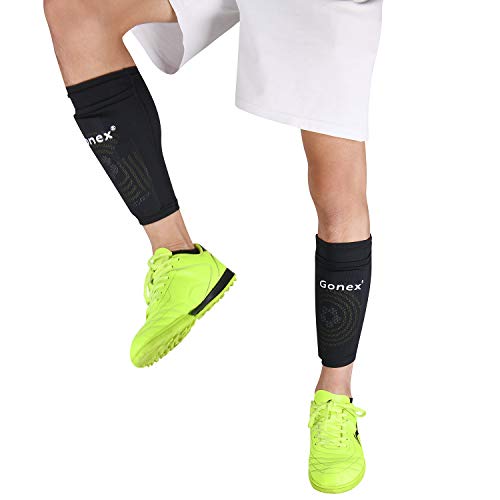 Gonex Espinilleras de fútbol niños Adultos Juventud Mangas Protectoras de fútbol espinilleras Hombre de fútbol Juveniles con Calcetines cojín de EVA Gonex Espinilleras de fútbol niños Adultos Juventud Mangas Protectoras de fútbol espinilleras Hombre de fútbol Juveniles con Calcetines cojín de EVA