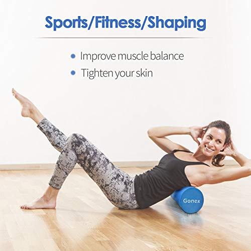 Gonex Foam Roller 45cm 90cm Rodillo de Espuma para Ejercicios de Espalda de Fitness, Estiramientos de Masaje y Pilates Yoga
