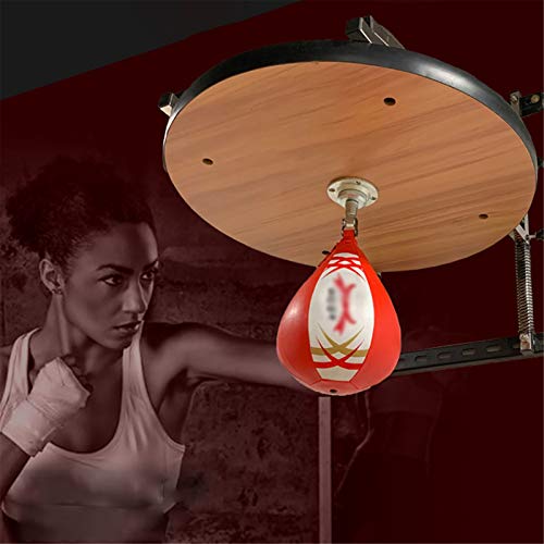 GonFan Velocidad De Boxeo Plataforma Bolsa De Altura Ajustable De Boxeo Entrenamiento De La Resistencia A Los Ejes Rotativos 3 (Color : Wood, Size : 19mm)