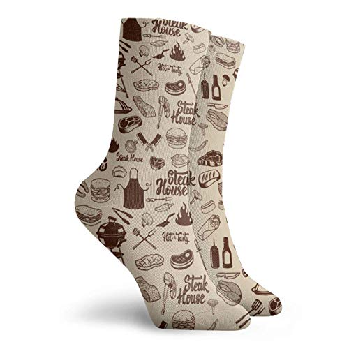 goodsale2019 2020 Adornos navideños BBQ Carne a la parrilla Utensilios de cocina Calcetines atléticos de tripulación para hombres y mujeres Calcetines de vestir transpirables clásicos 30 cm goodsale2019 2020 Adornos navideños BBQ Carne a la parrilla Utensilios de cocina Calcetines atléticos de tripulación para hombres y mujeres Calcetines de vestir transpirables clásicos 30 cm