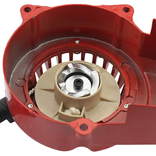 GOOFIT Alloy Pull Start Recoil Starter 2 tiempos 47cc 49cc Pocket Dirt Bike Mini ATV Rojo GOOFIT Alloy Pull Start Recoil Starter 2 tiempos 47cc 49cc Pocket Dirt Bike Mini ATV Rojo