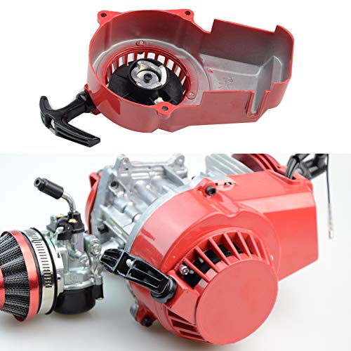 GOOFIT Alloy Pull Start Recoil Starter 2 tiempos 47cc 49cc Pocket Dirt Bike Mini ATV Rojo GOOFIT Alloy Pull Start Recoil Starter 2 tiempos 47cc 49cc Pocket Dirt Bike Mini ATV Rojo