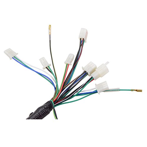 GOOFIT Kit de reconstrucción de ignición Arnés de cableado para 110cc 125cc ATV Quad Bike Go Kart Buggy GOOFIT Kit de reconstrucción de ignición Arnés de cableado para 110cc 125cc ATV Quad Bike Go Kart Buggy